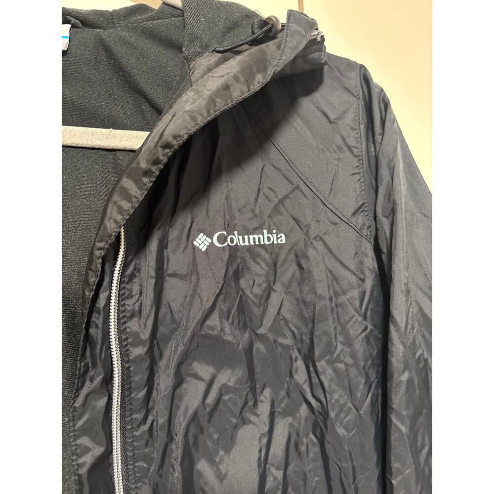 Columbia Black Hooded Outdoor Jacket Small - Picture 4 of 10